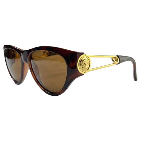 versace safety pin sunglasses|S/S 1994 Gianni Versace Safety Pin Medusa Gold .